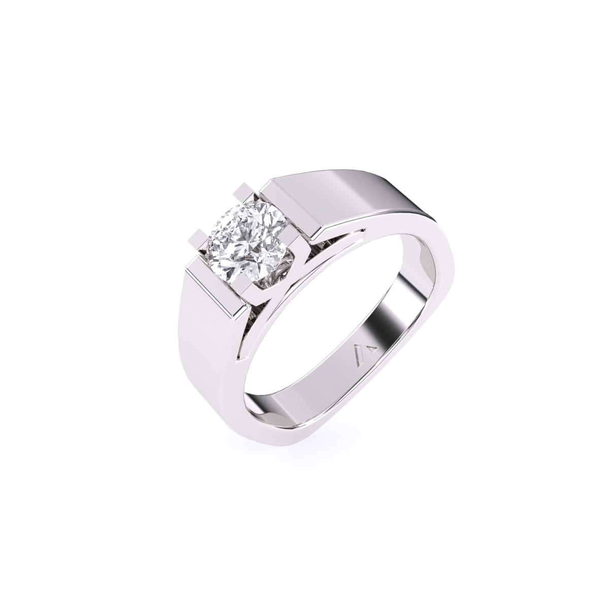 Classic Round Lab Grown Solitaire Diamond Ring